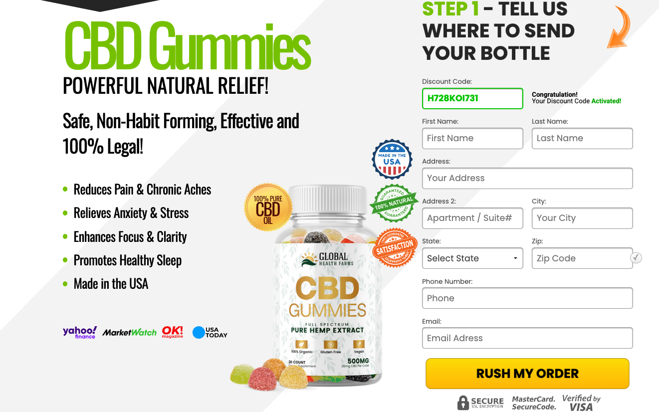 Global Health Farms CBD Gummies USA