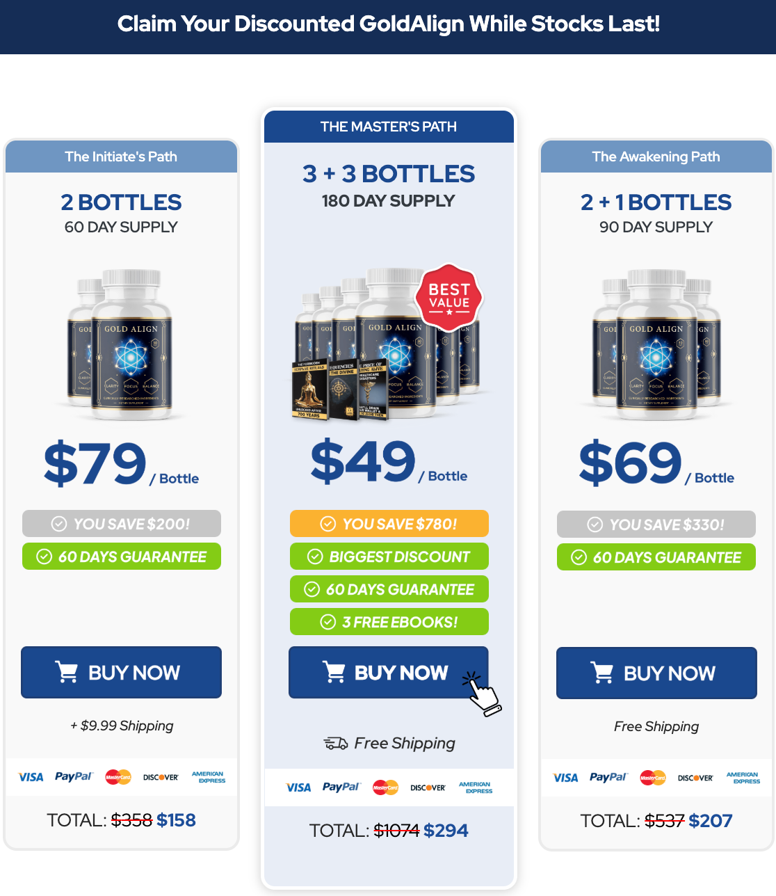 Buy GoldAlign US CA UK IE AU NZ Buy GoldAlign US CA UK IE AU NZ