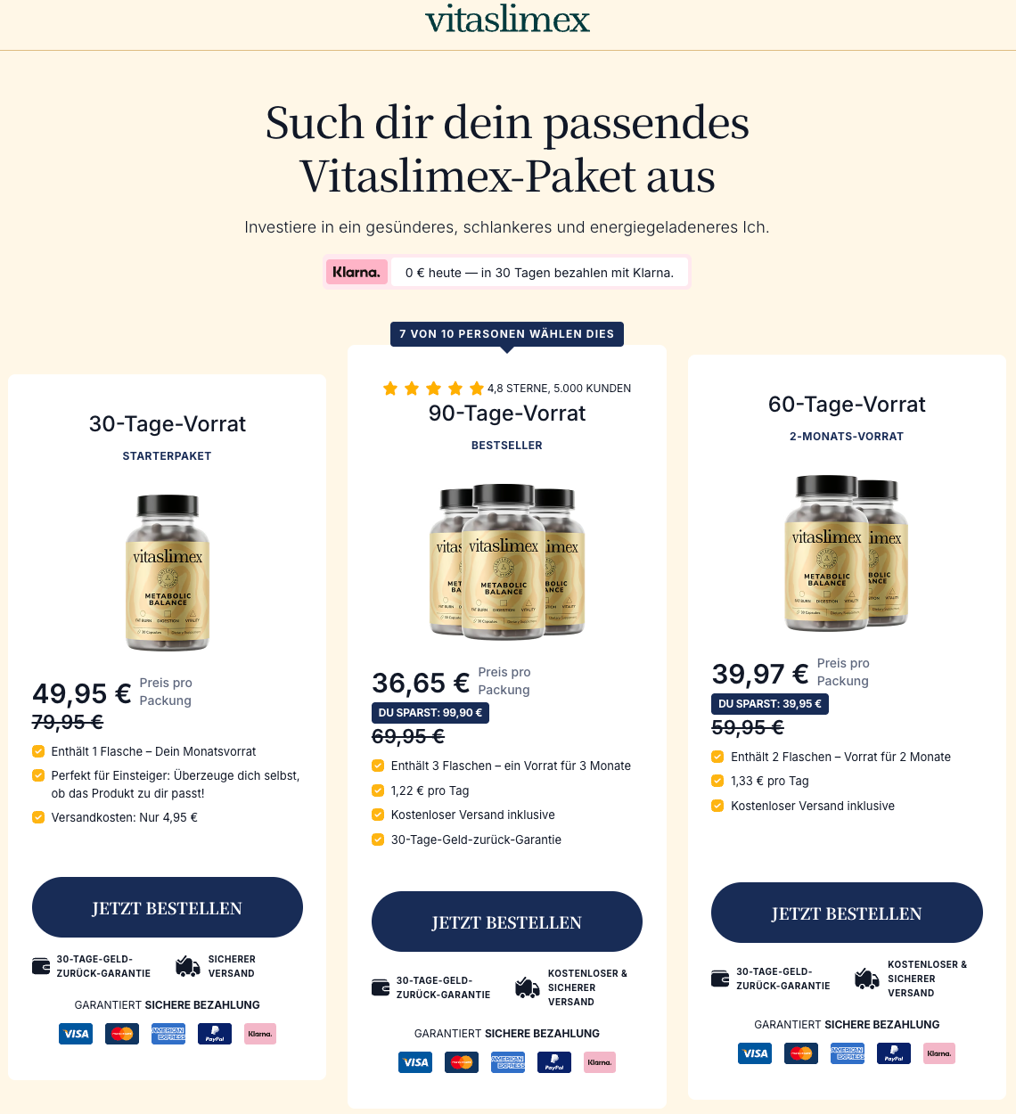 Vitaslimex Diet DE AT CH - official product Vitaslimex Diet DE AT CH - official product