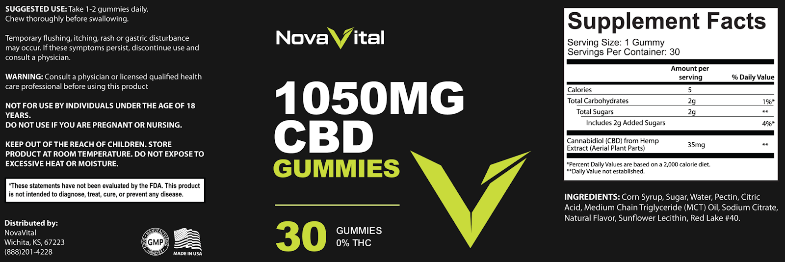 NovaVital 525mg CBD Gummies - official product NovaVital 525mg CBD Gummies - official product